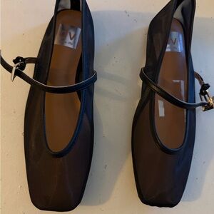 Dolce Vita Black Mesh Loafers with Strap